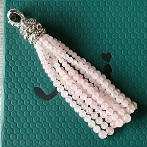 JAI Sterling & Rose Quartz Necklace Enhancer